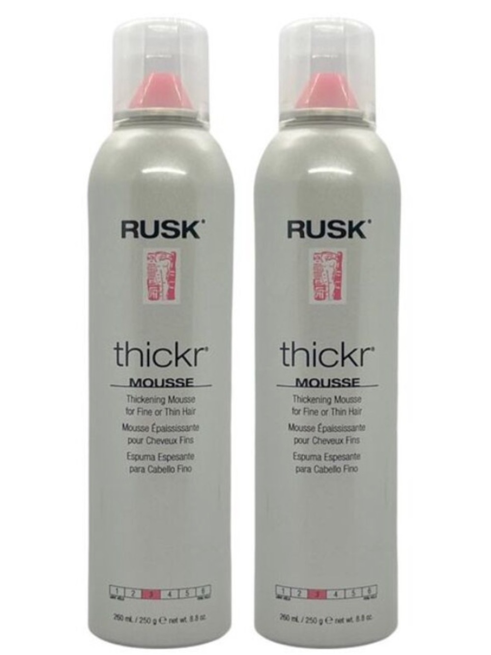 RUSK thickr thickening hair Mousse for Fine or Thin Hair NEW SINGLE OR A 2-PACK